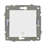 10 Adet Ovivo Grano Beyaz Zil Anahtarı Light Çerçeve Hariçtir