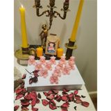 10 Adet Pembe Ayıcık Mum, Babyshower Dekorasyonu Için Sevimli ve Renkli Seçenek - Seçenek 1