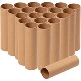 10 Adet Rulo Kargo Tüpü 45 cm Uzunluk 8 cm Çap Silindir Kutu Karton Masura Kedi Tırmalama Için Kutu - Kahverengi