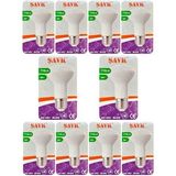 (10 Adet) Şavk 8W (54W) Sarı Işık (3000K) E27 Duylu (Kalın Duy) Led R63 Ampul