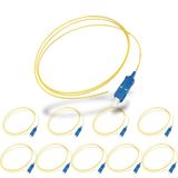 10 Adet Sc Sx Sm 9/125 Pigtail Fiber Optik Kablo 1 Metre
