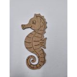 10 Adet Sevimli Deniz Atı Ahşap Boyama Okul Dıy Etkinlik Aktivite Sanat 15 cm x 7 cm