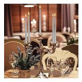 10 ADET SİLVER CANDLESTICK GÜMÜŞ ŞAMDAN MUMU GÜMÜŞ MUM PARLAK GÜMÜŞ ŞAMDAN MUMU GÜMÜŞ KALIN UZUN MUM
