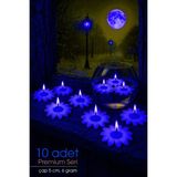 10 Adet Suda Yüzen ve Tealight Olarak Kullanılabilen Papatya Mum | Dekoratif Hediyelik - Seçenek 1