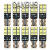 10 Adet T10 Led Park Plaka Tavan Ampulü 24 Ledli Beyaz Sadece 24 Volt Araçlar