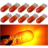 10 Adet T10 W5w Dipsiz Park Ampulü Amber Turuncu