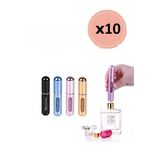 10 Adet Taşınabilir Mini Doldurulabilir Parfüm Atomizer Doldurulabilir Parfüm Şişeleri Boş Küçük
