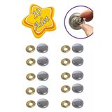 10 Adet Vida Kapatıcı Kapağı 15 Mm Metal Vida Tapası Tıpası Dekoratif Vida Gizleyici Krom Bej