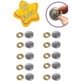 10 Adet Vida Kapatici Kapagi 15 Mm Metal Vida Tapasi Tipasi Dekoratif Vida Gizleyici Krom