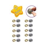 10 Adet Vida Kapatıcı Kapağı 20 mm Metal Vida Tapası Tıpası Dekoratif Vida Gizleyici Krom