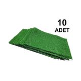10 Adet, Yapay Çim, A4 Boyutunda, Maket, Dekoratif, Çim Tabakası,