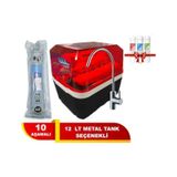 10 Aşamalı Kapalı Kasa Su Arıtma Cihazı 12 Lt Metal Tanklı