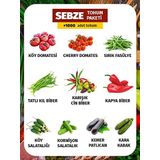 10 Çeşit Sebze Tohum Paketi +1000 Tohum