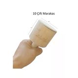 10 Cift 20 Adet Meb Mufredatina Uygun Profesyonel Masif Ahsap Marakas Orff Perkusyon Ritim Aleti