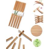 10 Çift - 20 Adet Yıkanabilir Organik Bambu Çin Yemek Çubuğu Chopsticks Çin Çubuk - Çin Çubukları