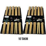 10 Çift Yıkanabilir Bambu Ahşap Stick Yemek Çubuğu Chopsticks Çin Japone Yöresel Yemek Çubuğu