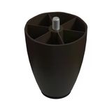 10 Cm M8 İnce Diş (Ceviz) Plastik Mobilya Yükseltici Koltuk Kanepe Armut (Tombul) Ayağı Ayakları