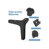 10 Cm Modern Model Metal Mobilya, Dolap, Koltuk, Tv Ünitesi Ayakları (4 ADET) Robot Süpürge SİYAH