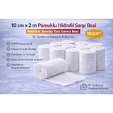 10 cm x 2 M Pamuklu Hidrofil Sargı Bezi Medikal Bandaj Yara Sarma Bezi Ilk Yardım ve Hastane Kullanımı 10 Adet - 0 - 1 Ay