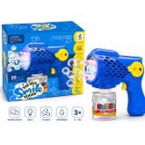 10 Delikli Işıklı Köpük Tabancası – Otomatik Baloncuk Tabancası Bubble Gun + Köpük Solüsyonu | 3 Yaş+