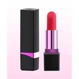 10 Farklı Frekans Titreşim Ayarlı Lipstick Black USB Şarjlı Ruj Vibratör