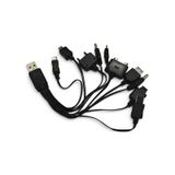 10 İn 1 Evrensel Çoklu Usb Telefon Şarj Kablosu Nokia İphone 4, Samsung, Sony Ericsson, Psp, Mini, V3, Micro Usb Uyumlu 0.15m