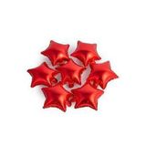 10 Inç 25 Cm 5 Li Yildiz Folyo, Kirmizi