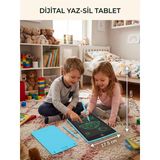 10 İnc Dijital Kalemli Çizim Yazı Tahtası Not Yazma Eğitim Tableti Writing Tablet Mavi