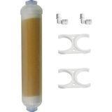 10" Inç Inline Deiyonize Saf Su Filtresi - Beyaz