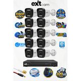 10 Kameralı Güvenlik Kamera Seti 2Mp 1080P Full Hd Ahd – 320Gb Hdd, Renkli Gece Görüşü, Yüz Ve Araç Algılama