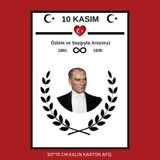 10 Kasım Atatürk Afişi 50x70 Cm Bristol Baskı 04