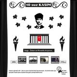 10 Kasım Atatürk'ü Anma Okul Panosu Tasarımı