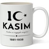 10 Kasım Mustafa Kemal Atatürk Tasarımlı Kupa Bardak Baskılı Kahve Kupa Bardak Model 4