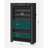 10 Katlı Ayakkabı Rafı 28X88x160 Cm Ayakkabı Dolabı, Ayakkabı Depolama, Toz Geçirmez Kapaklı Ayakkabı Organizatörü, Yüksek Topuklu Spor Ay