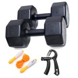 10 KG DAMBIL X 2 ADET + AYARLANABİLİR SAYAÇLI EL YAYI + SAYAÇLI ATLAMA İPİ