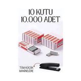 10 Kutu 10.000 Adet Küçük Zımba Teli 718593 - Çok Renkli