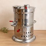 10 L Piknik Semaveri - Tek Musluk - Siyah