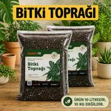 (10 Litre) Organik Cocopeat Perlit Pomza Karışımlı Genel Bitki Kullanıma Uygun Bitki Toprağı Toprak