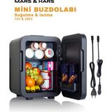 10 Lt. Buzdolabı Soğutma ve Isıtma Özellikli 12V ve 220V (Kahve Mak.için Süt Hortum Girişli)