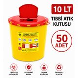 10 LT TIBBİ ATIK KUTUSU 50 ADET