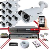 10' lu 5 MP 1940P Sensör 6 Megapiksel Sony Lens Metal Kasa IP Güvenlik Kamerası Seti_BS 748IP