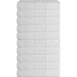 10 Lu El Yüz Otel Havlusu 50 x 90 cm Beyaz 16/1 Aksoft 225 gr - 50 x 90 cm