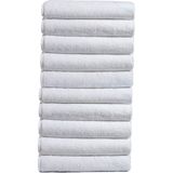 10 Lu El Yüz Otel Havlusu 50 x 90 cm Beyaz 20/2 Ring 250 gr - 50 x 90 cm