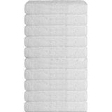 10 Lu El Yüz Otel Havlusu 50x90 Cm Beyaz 16/1 Aksoft 225 Gr Beyaz