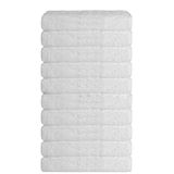 10 Lu El Yüz Otel Havlusu 50X90 Cm Beyaz 16/1 Aksoft 225 Gr