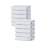 10 Lu El Yüz Otel Havlusu 50x90 Cm Beyaz 20/2 Ring 300 Gr Beyaz
