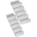 10 Lu Otel Ayak Havlusu Bukle Ayak Izli 50 x 70 cm Beyaz 12/1 Avs 200 gr - 50 x 70 cm