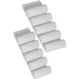 10 lu Otel Ayak Havlusu Bukle Ayak İzli 50x70 Cm Beyaz 12/1 Avs 200 Gr