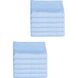 10 Lu Otel Ayak Havlusu Bukle Ayak İzli 50X70 Cm Renkli 16/2 Avs 250 Gr