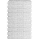 10 Lu Otel Banyo Havlusu Pamuklu 90 x 150 cm Beyaz 16/1 Aksoft 610 gr - 90 x 150 cm